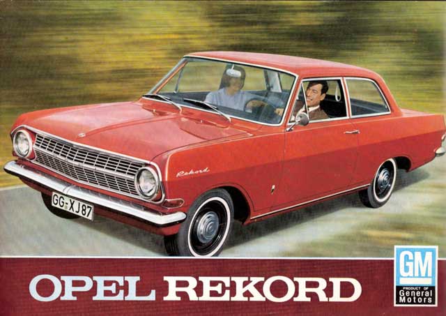 From 1964 on a coup and a sixcylinder model appeared Opel Rekord B