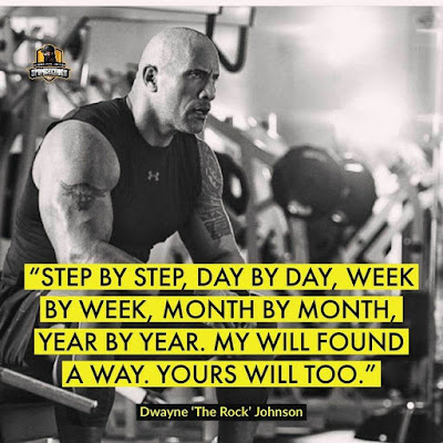 Positive saying by Dwayne Johnson