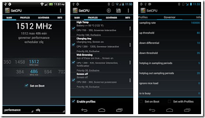 SetCPU for Root Users v3.0.1 Android APK Screenshot