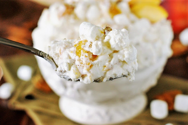 Peach Fluff Salad Picture