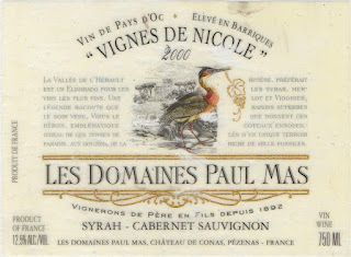 Paul Mas Vignes de Nicole Cabernet - Syrah IGP Pays d'Oc