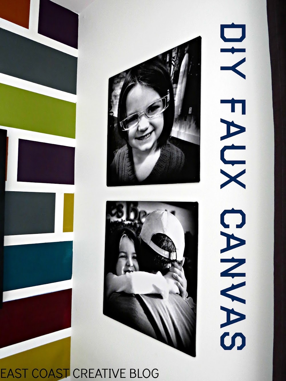 DIY Faux Canvases {Kira's Room Makeover}