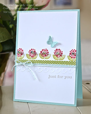 Card using Bright Blossoms from Stampin' Up