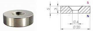 countersink neodymium permanent magnet