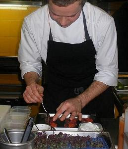 Me, plating up at Comerç 24