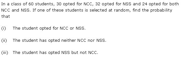 Solutions Class 11 Maths Chapter-16 (Probability)