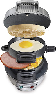 Hamilton Beach Breakfast Sandwich Maker with Egg Cooker Ring