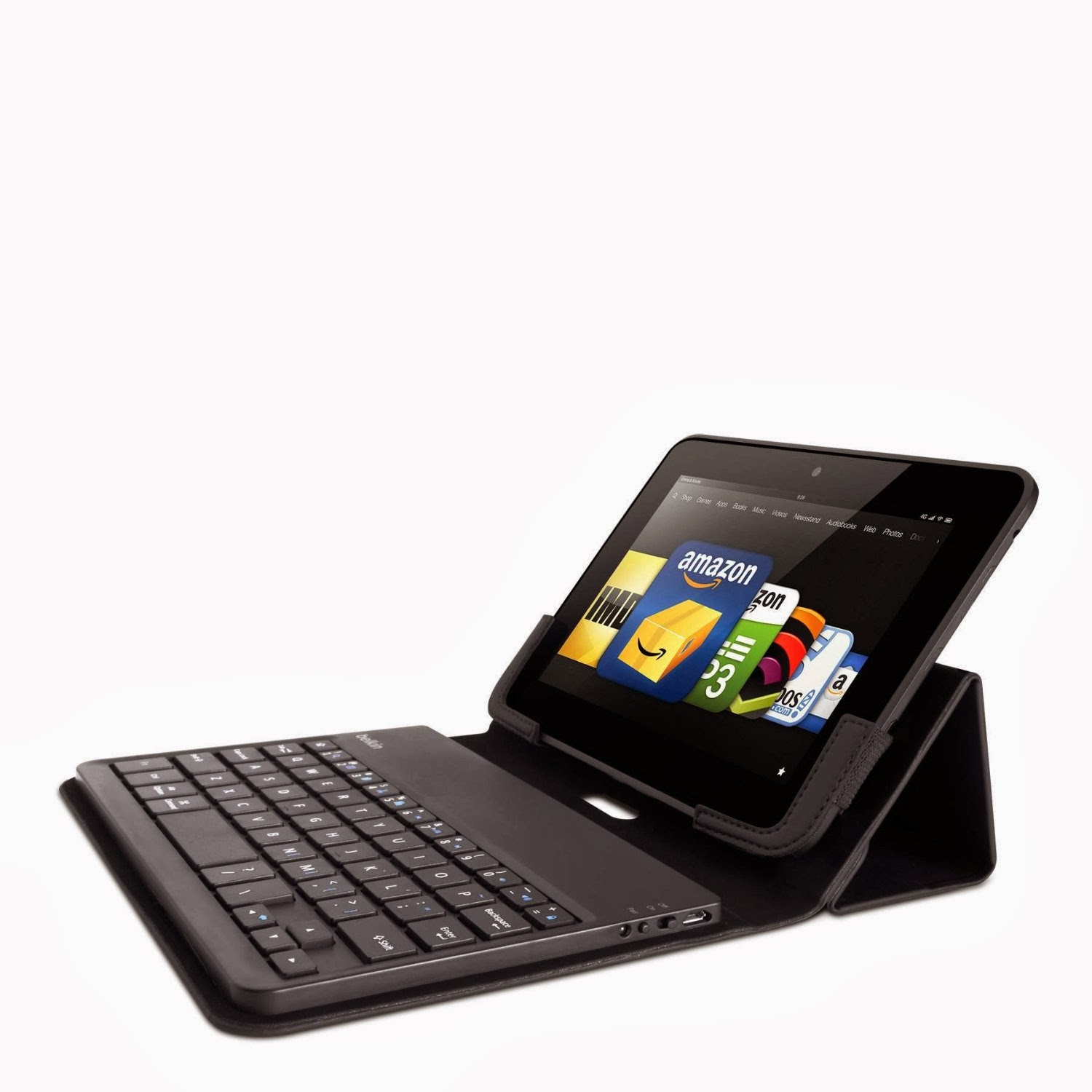 The Belkin Bluetooth Keyboard Folio Case for Kindle Fire HD 7