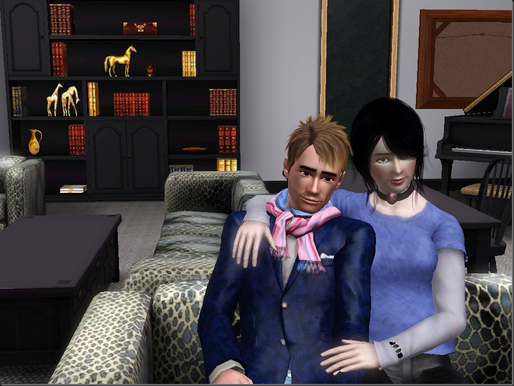 Cuddling on couch