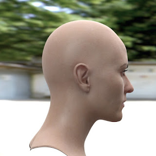 3d model of a woman head V3