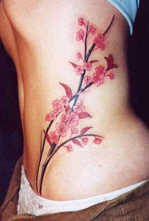 Cherry Blossom Tattoo Designs With Image Female Tattoo With Japanese Cherry Blossom Tattoo On The Side Body Picture 6