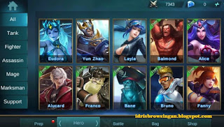 Game Mobile Legends Hero Rotation