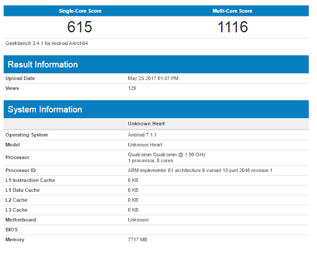 Nokia 9 gets benchmarked with 8GB RAM and Android 7.1.1