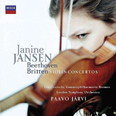 Conciertos para violín de Beethoven y Britten por Janine JAnsen y Paavo Järvi en Decca