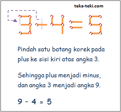  Jawaban Teka Teki Korek Api 3 4 5 Teka Teki com