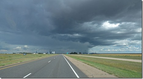 Storm to our east on I-70, Colorado