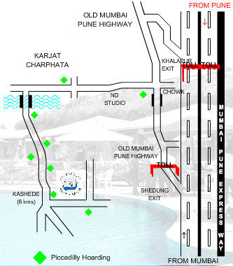 Map to Piccadilly Resort