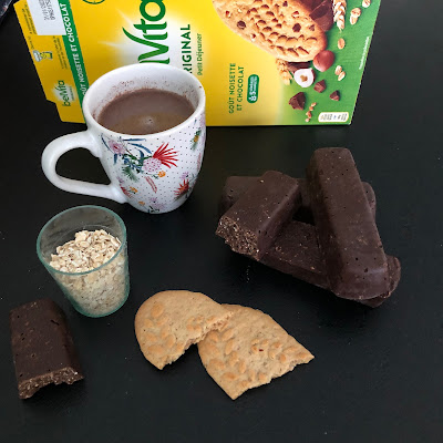 Granola choco barres biscuitées à la noisette (sans cuisson et avec biscuits Lu petit déjeuner))