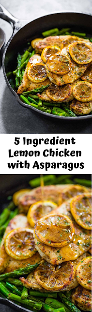 5 Ingredient Lemon Chicken with Asparagus