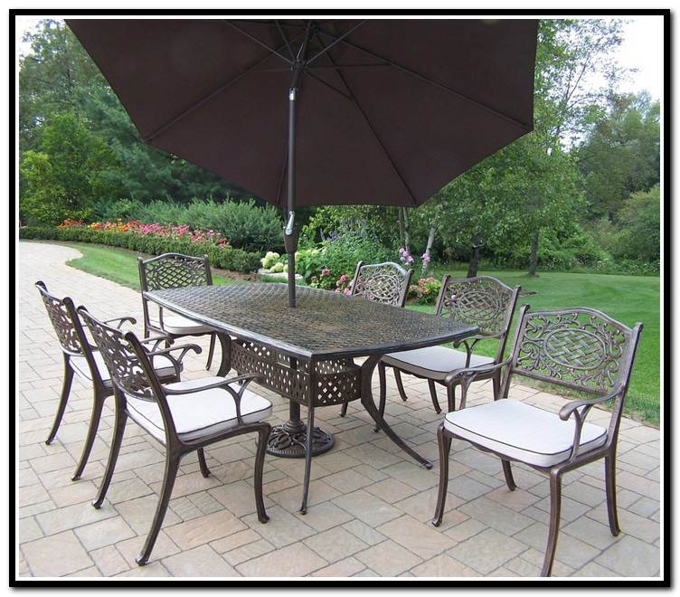 home depot patio dining sets with umbrella