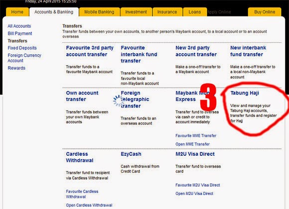 Cara Transfer Duit Maybank2u ke Tabung Haji Secara Online ...