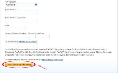 Halaman pendaftaran PayPal - Image by Mendho - m3ndho.blogspot.com