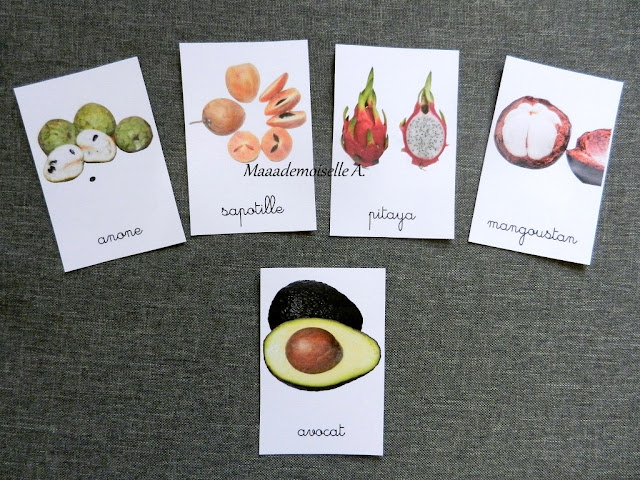 || Mise à jour des cartes de nomenclature - Fruits