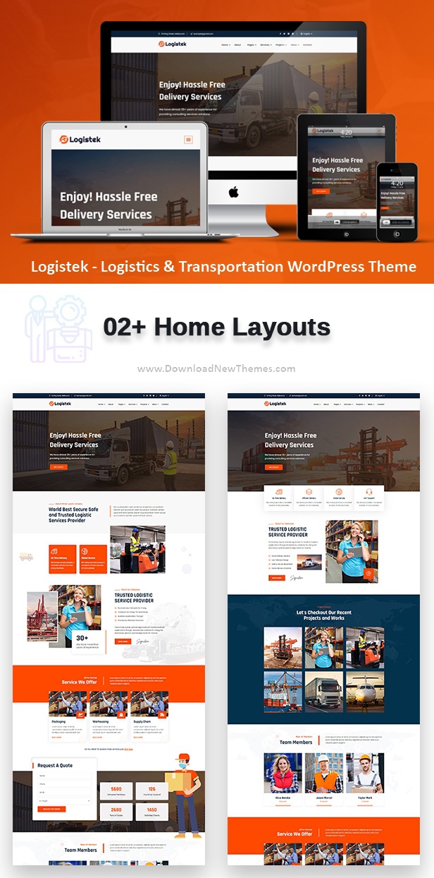 Logistics & Transportation WordPress Theme