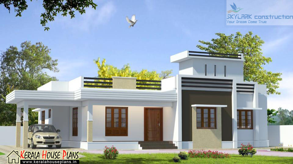 3 Bedroom House Plans In Kerala Single Floor In 1650 Sqft