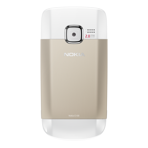 Nokia C3 White And Gold