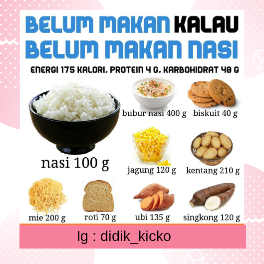 Belum makan kalau belum makan nasi