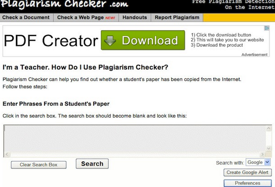 how do instructors check for plagiarism