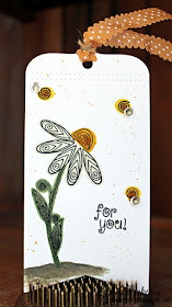 Friendship Flower Tag by Larissa Heskett | Beautiful Blossoms stamp set by Newton's Nook Designs