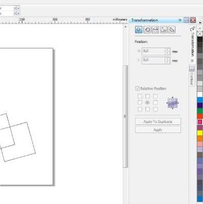 Cara Membuat Background Rectangel (kotak) di Corel Draw