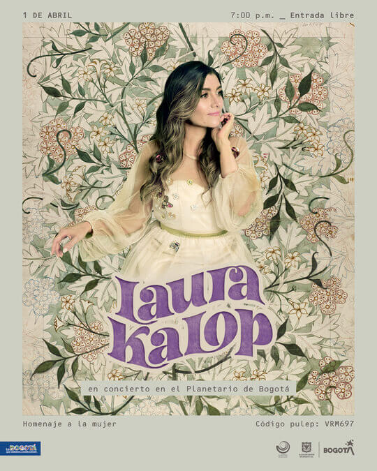 Concierto de LAURA KALOP en Bogotá ¡GRATIS!