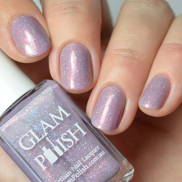 mauve shimmer nail polish