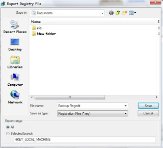 Cara Membackup Registry Windows 7