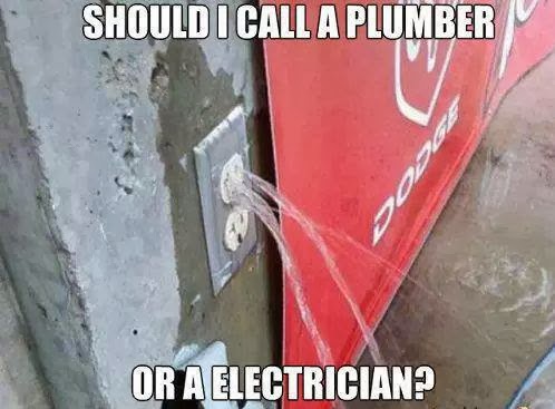 Should i Call a Plumber or Electrician