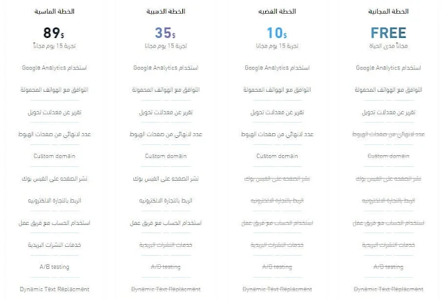 خطط الاسعار