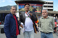  Elias Martins, Secretário de Cultura e de Turismo, Licko Turle, curador da Mostra, e Eliel Maurat, coordenador da Feirinha, na abertura oficial da 3ª Mostra de Teatro de Rua