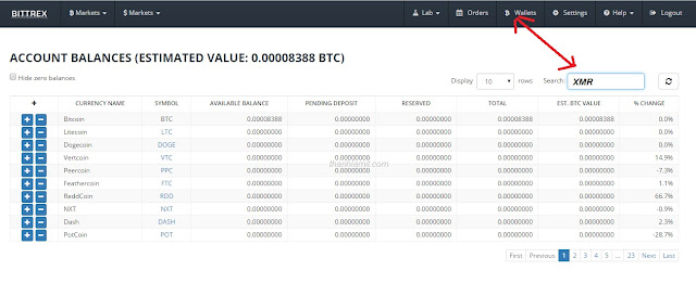 ví Monero wallets