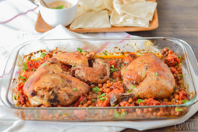 Spicy Roasted Chicken with Chickpeas