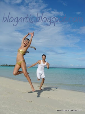 Bunga Citra Lestari Sinclair Bikini Honeymoon Photos