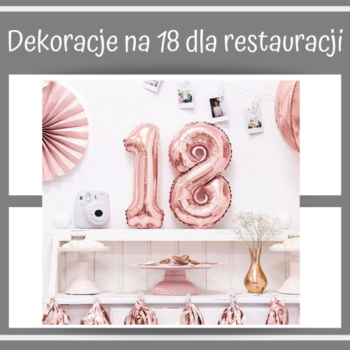 Dekoracje sali na 18