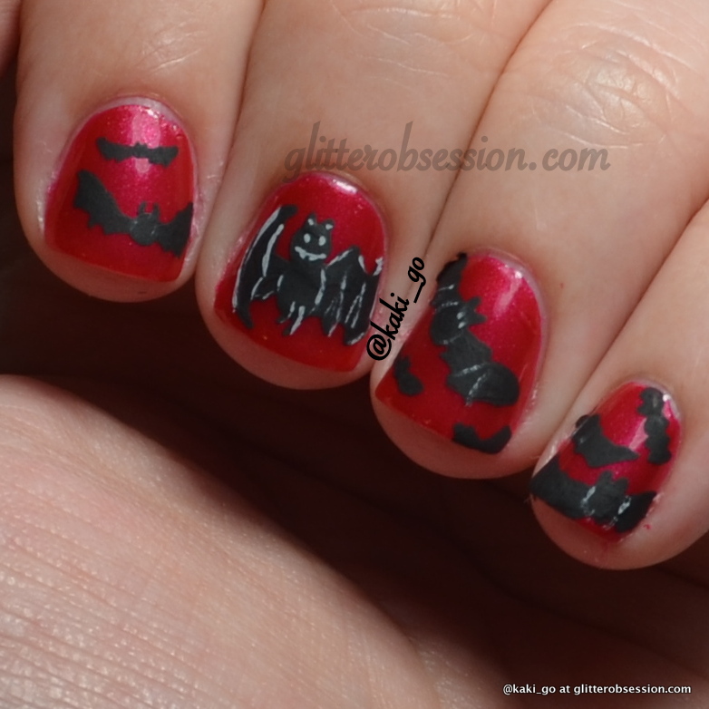 Halloween Nail Art Challenge: Bats