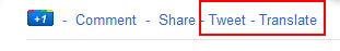 Translate Google+ Posts