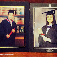 Gambar graduasi Yusri dan Lisa Surihani