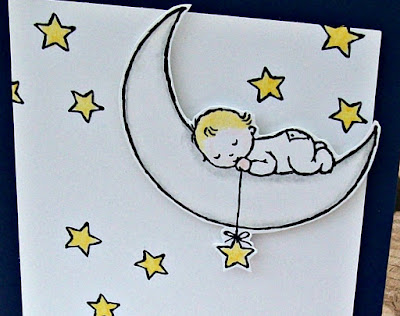 Stampin' Up! UK Independent Demonstrator Susan Simpson, Craftyduckydoodah!, Moon Baby, Work of Art, Coffee & Cards project March 2017, Supplies available 24/7, 