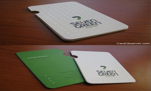 7 Green Business Card