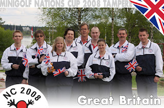 The 2008 Great Britain team - Jouni Valkjarvi (coach), John 'Big Top Ted' McIver, Marion 'Mation' Homer, Sean 'Freebird' Homer, Tim 'Ace Man' Davies, Steve 'F1' Gow, Emily 'Lemony' Gottfried, Andy 'Sarge' Booth, 'Squire' Richard Gottfried